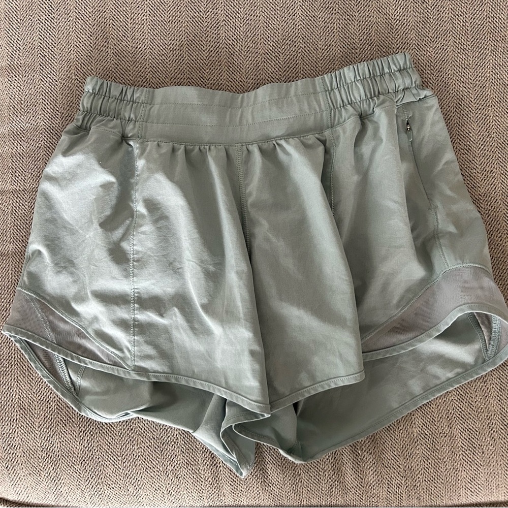Size 6 Tall Lululemon Hotty Hot shorts- blue